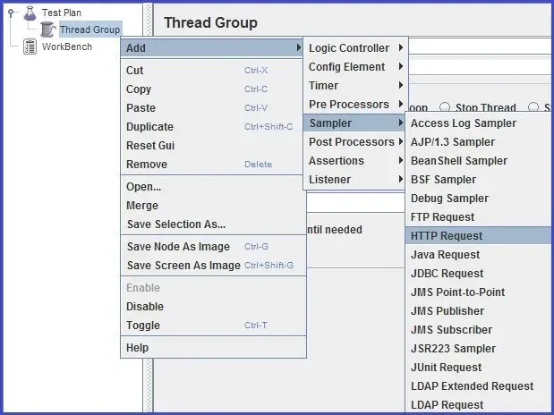 API testing using JMeter