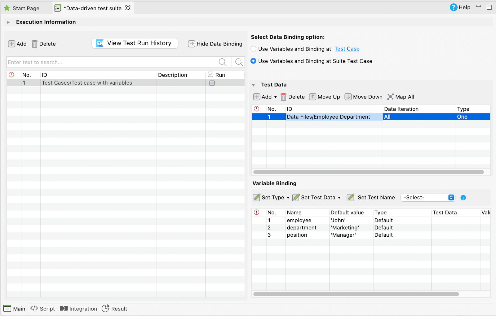 QA interview question on data-driven test suite