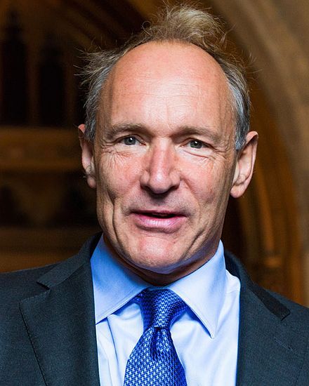 Sir John Berners Lee as the invetor of the World Wide Web